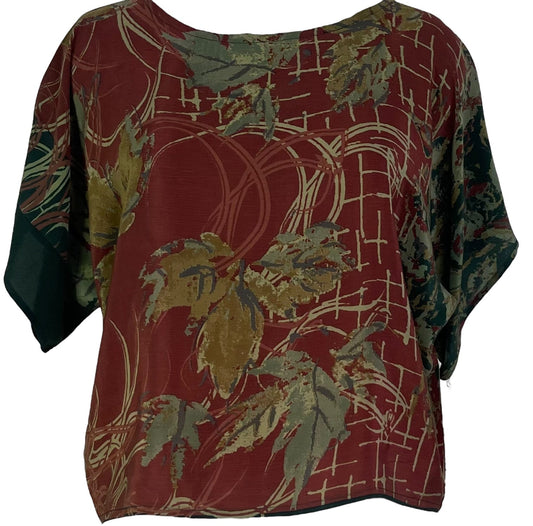 PRC6921 Avatar Pure Silk Boxy Top - Velora