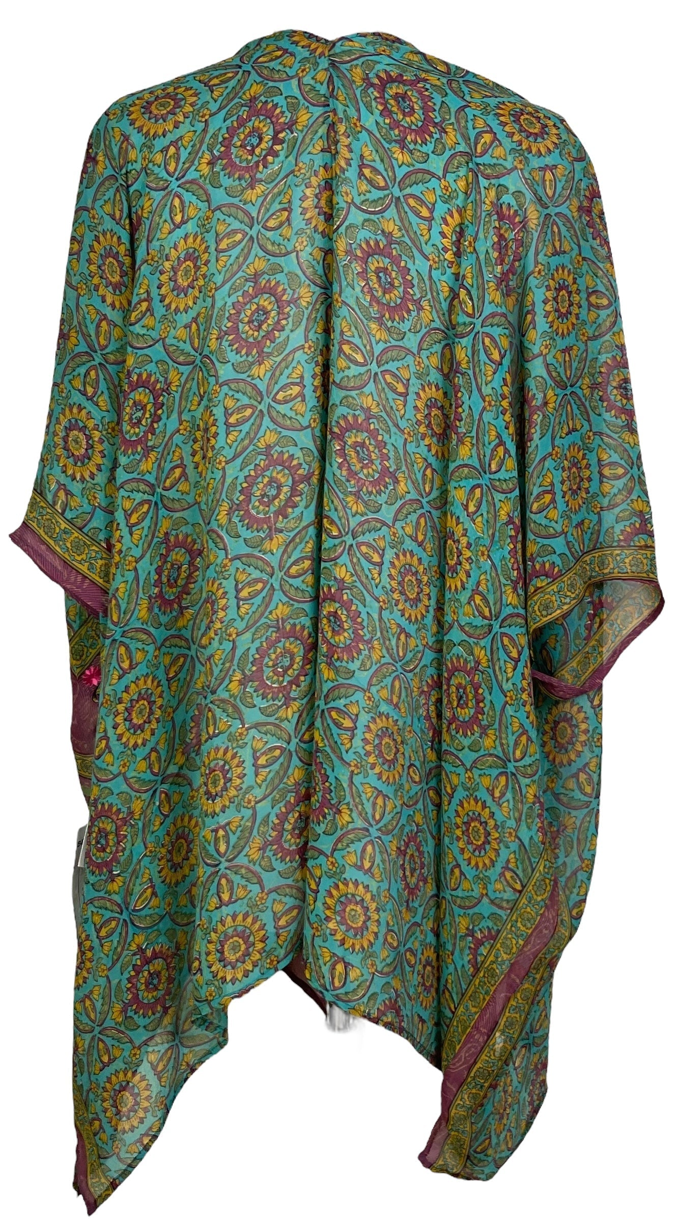PRG7062 Sheer Avatar Pure Silk Cardigan - Velora