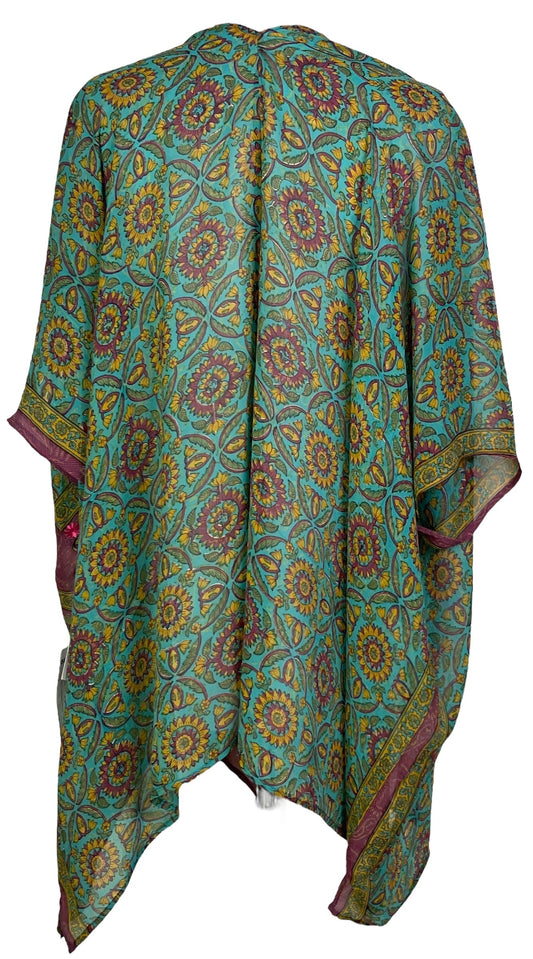 PRG7062 Sheer Avatar Pure Silk Cardigan - Velora