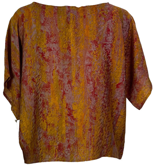 PRC6877 Avatar Pure Silk Boxy Top - Velora