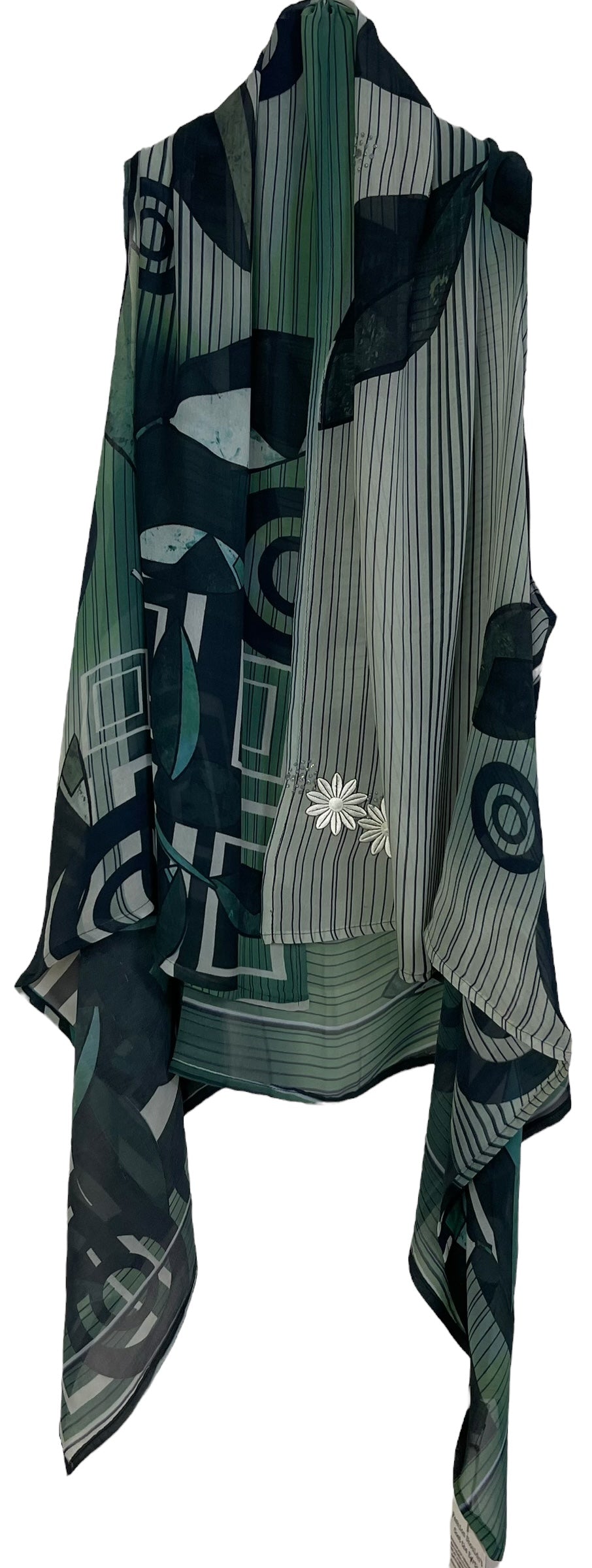 PRG7132 Sheer Avatar Pure Silk Versatile Vest - Velora