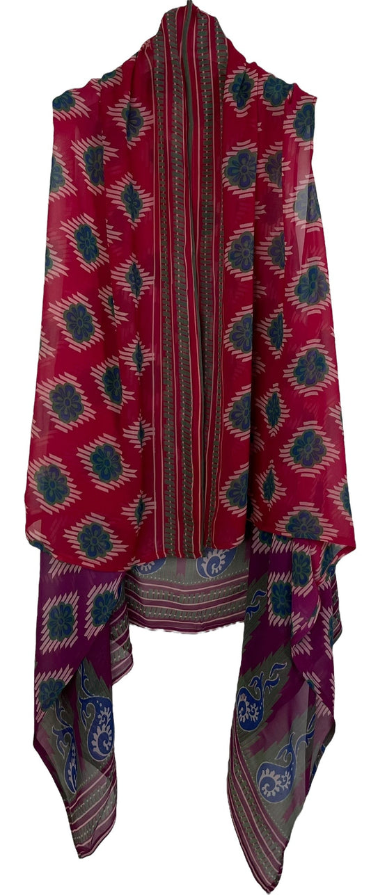 PRG6755 Sheer Avatar Pure Silk Versatile Vest - Velora