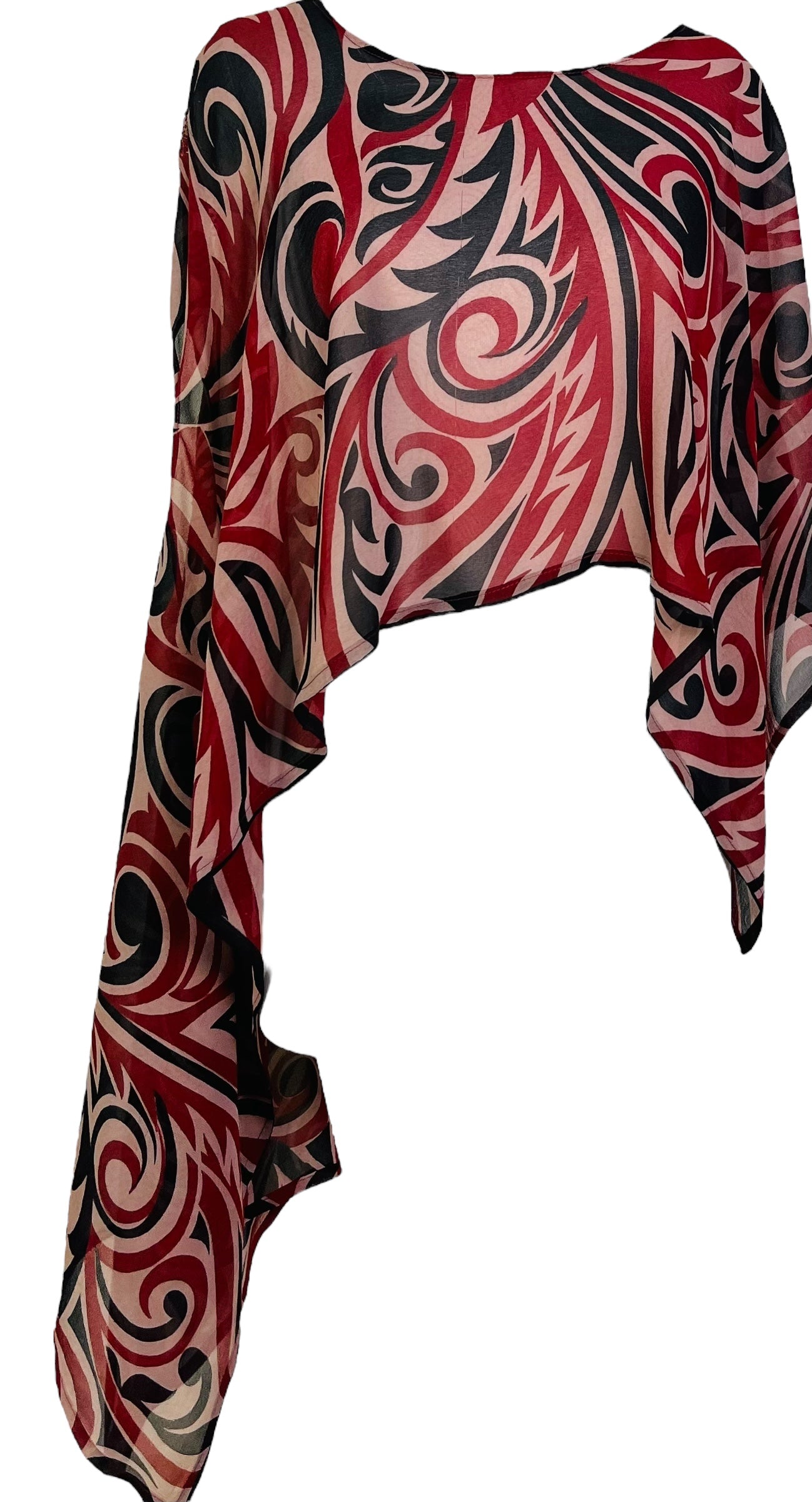 PRG6757 Sheer Wabi Sabi Pure Silk Versatile Vest - Velora