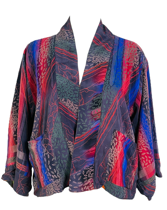 PRC7382 Avatar Reversible Pure Silk Jiva Jacket - Velora