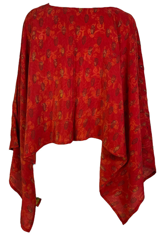 PRC6838 Avatar Pure Silk Capelet Poncho - Velora