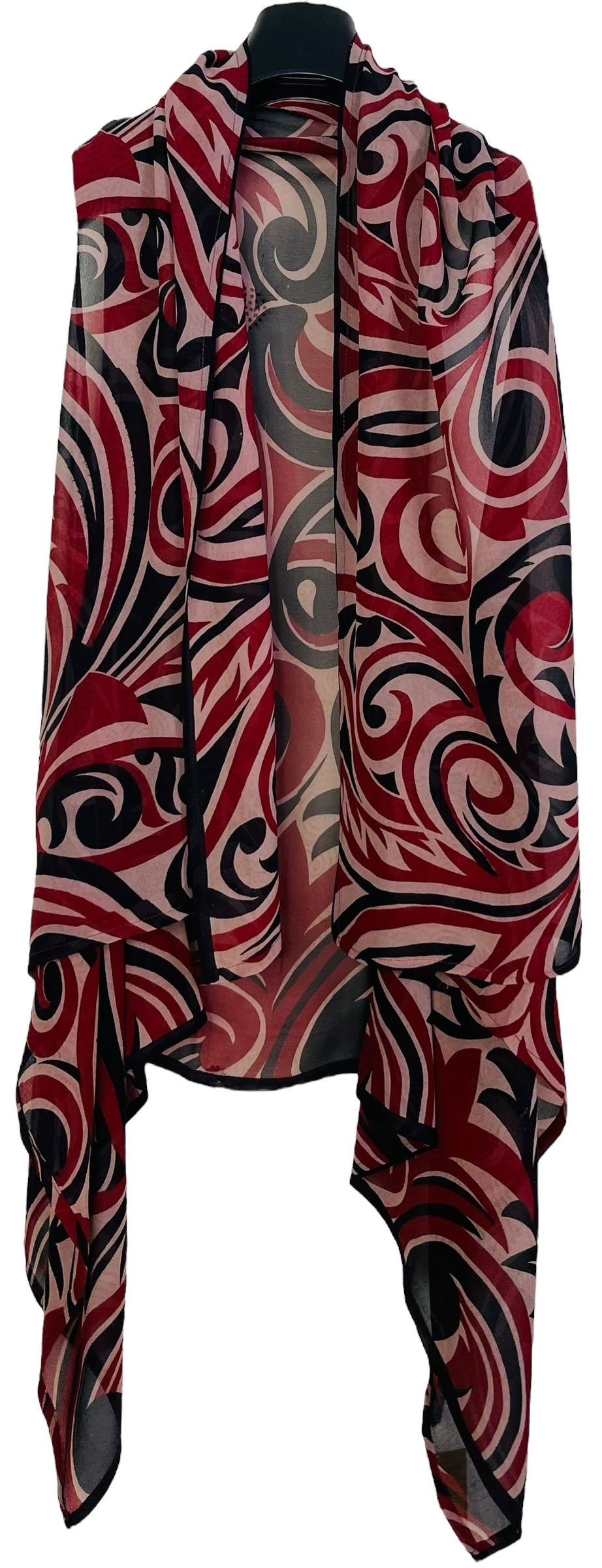 PRG6757 Sheer Wabi Sabi Pure Silk Versatile Vest - Velora