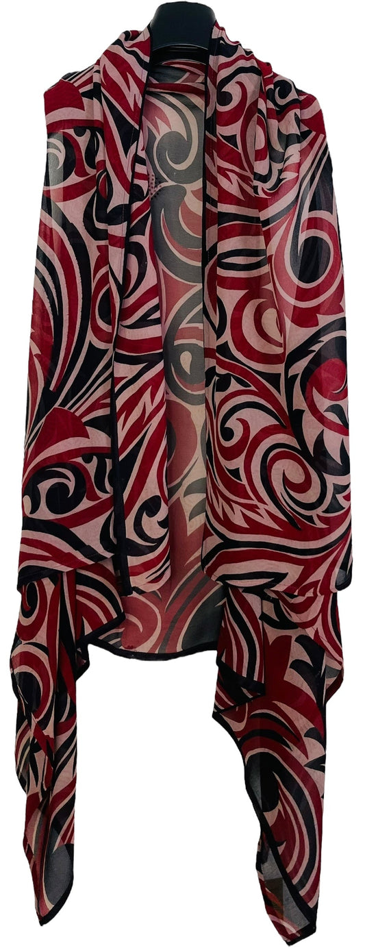 PRG6757 Sheer Wabi Sabi Pure Silk Versatile Vest - Velora