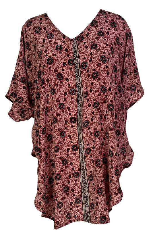 PRC6975 Avatar Pure Silk Waterfall Top - Velora