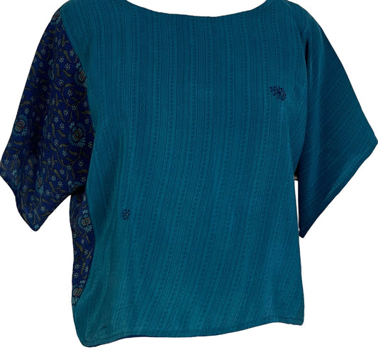 PRC6927 Avatar Pure Silk Boxy Top - Velora