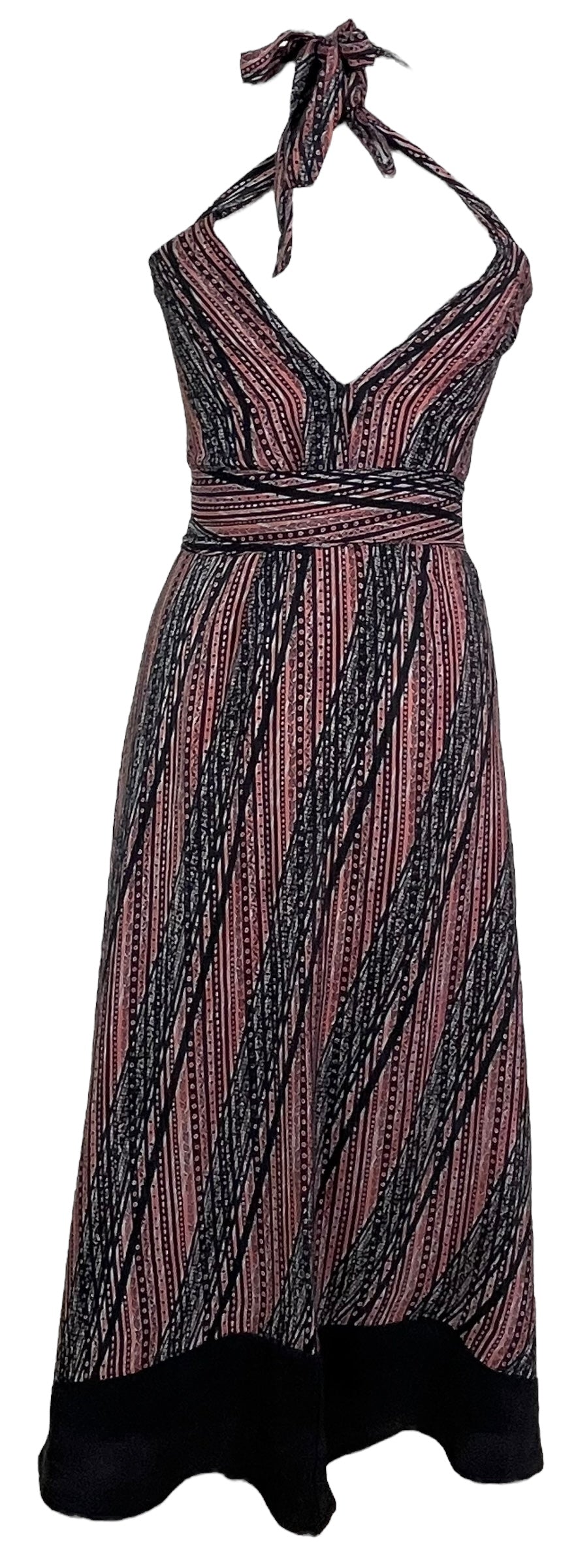 PRC7681 Avatar Pure Silk Maxi Dress with Belt - Velora