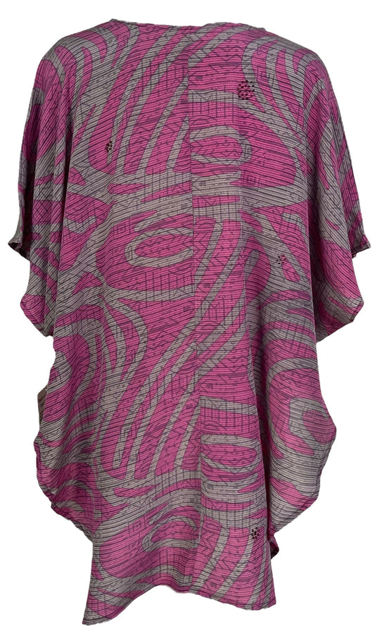 PRC7031 Avatar Pure Silk Waterfall Top - Velora