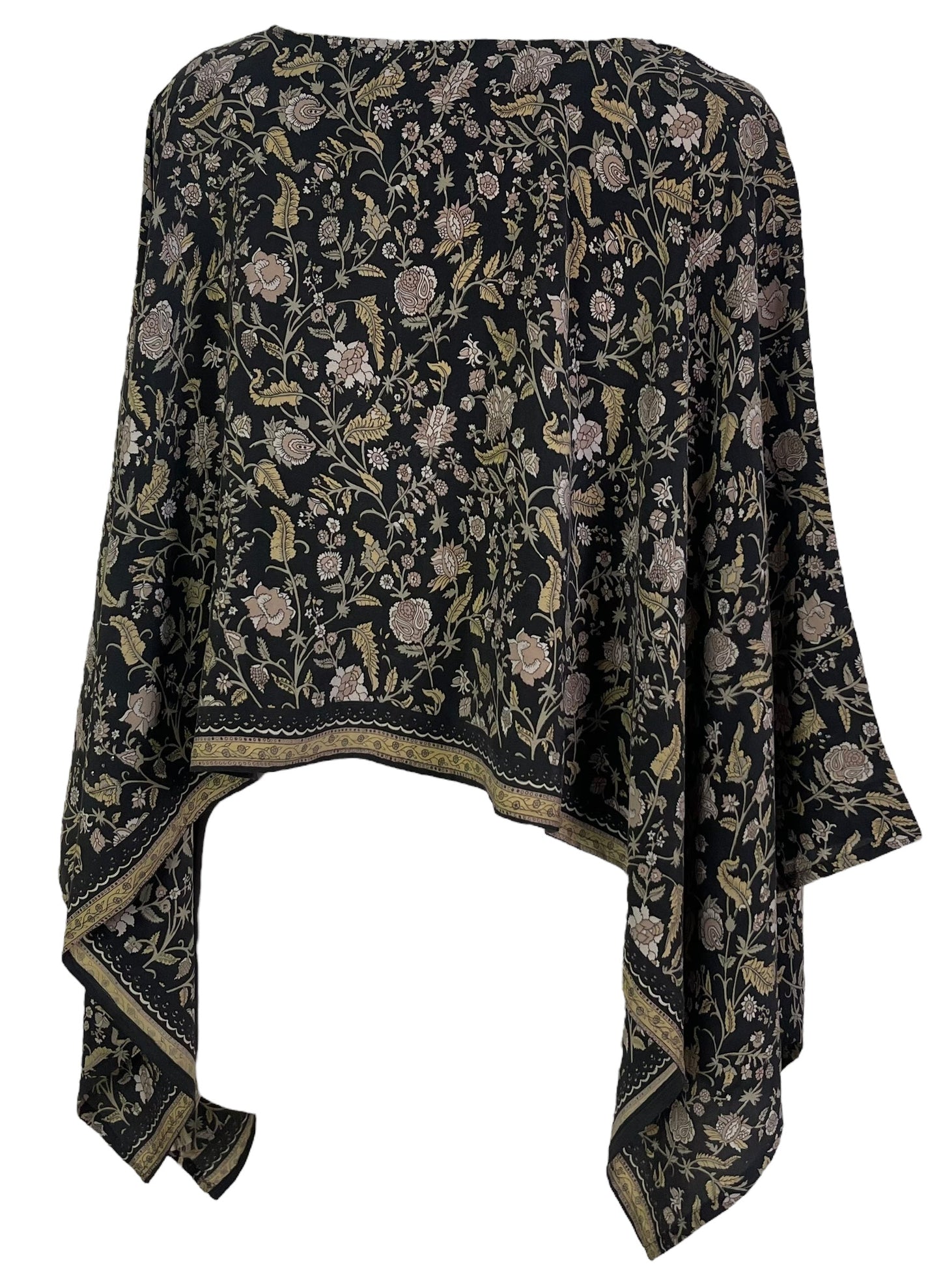 PRC6926 Avatar Pure Silk Capelet Poncho - Velora