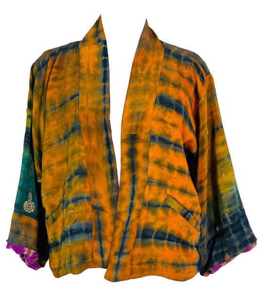 PRC7381 Avatar Reversible Pure Silk Jiva Jacket - Velora