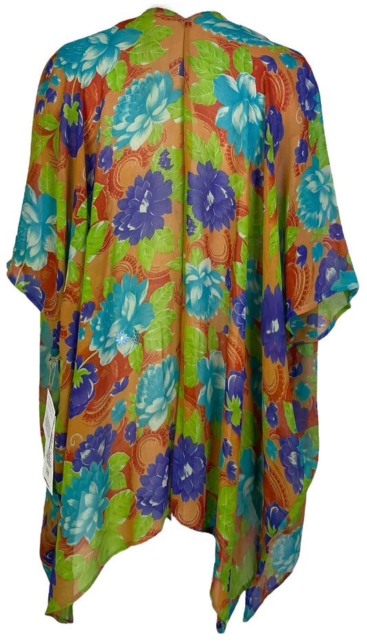 PRG7105 Sheer Avatar Pure Silk Cardigan - Velora