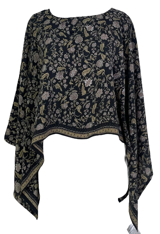 PRC6926 Avatar Pure Silk Capelet Poncho - Velora