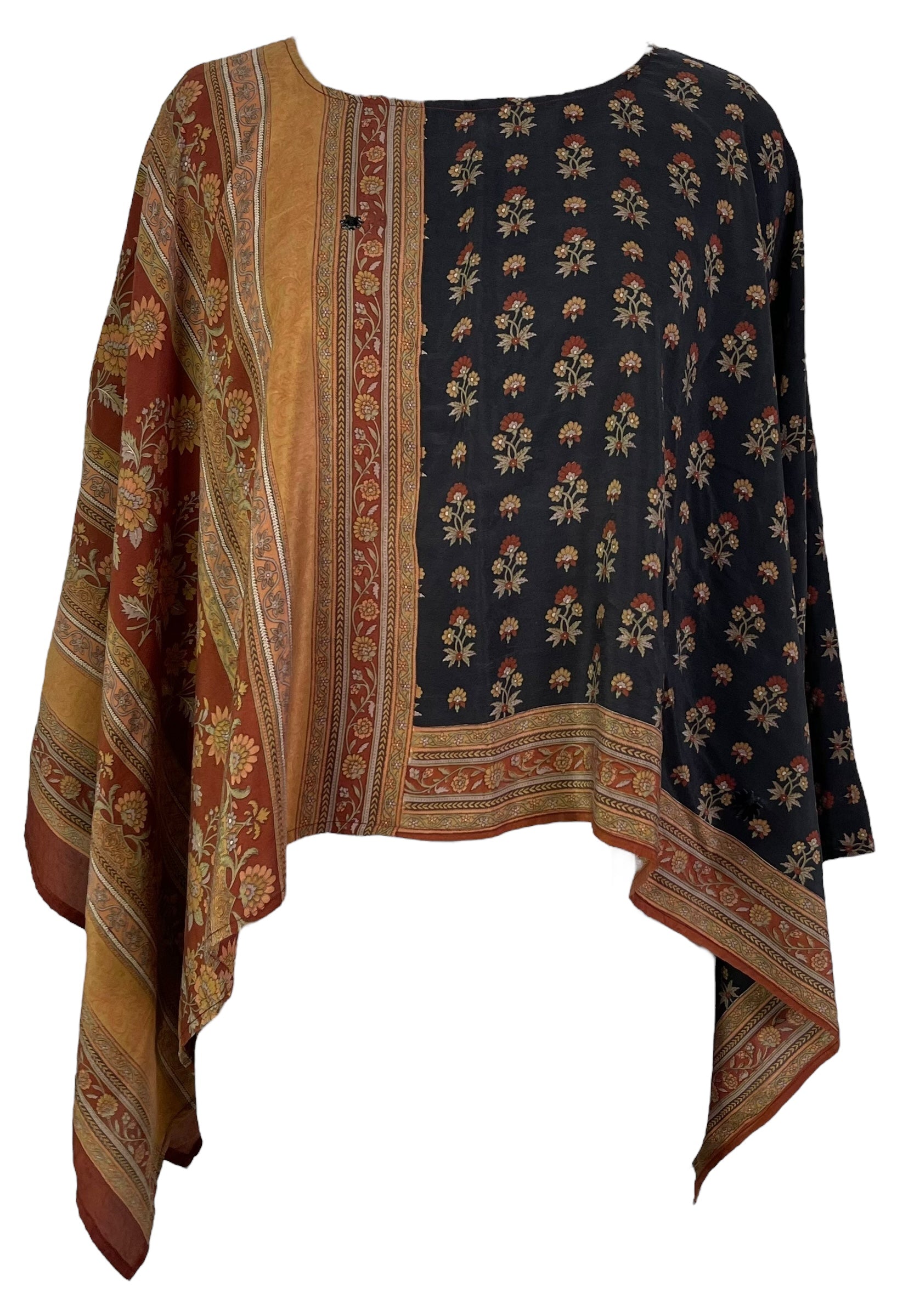 PRC7294 Avatar Pure Silk Capelet Poncho - Velora