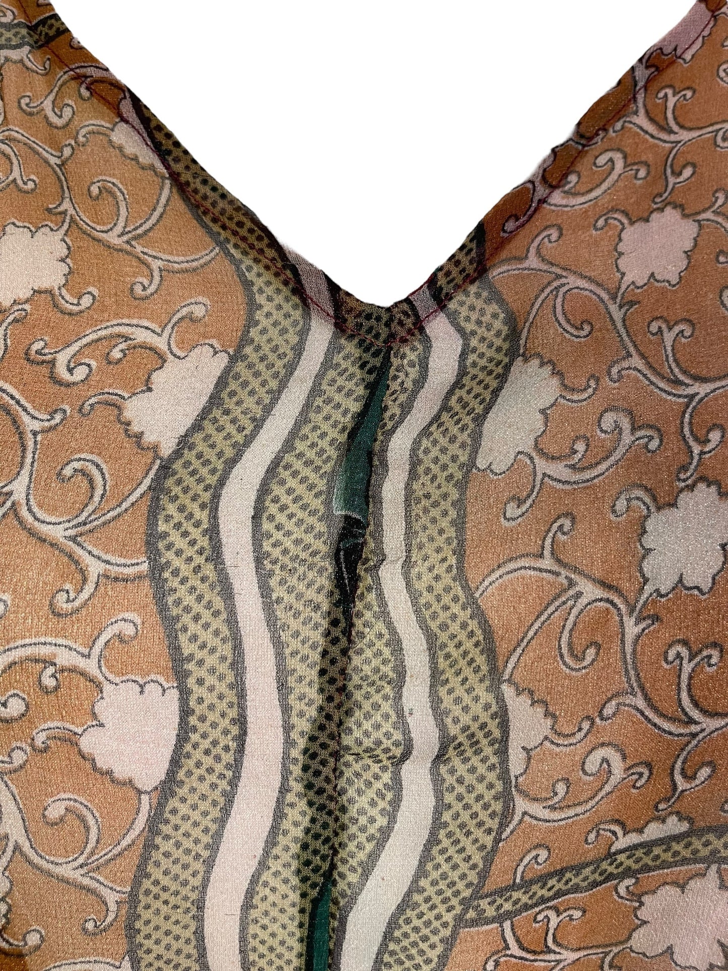 PRG6856 Sheer Sheer Avatar Pure Silk Waterfall Top - Velora