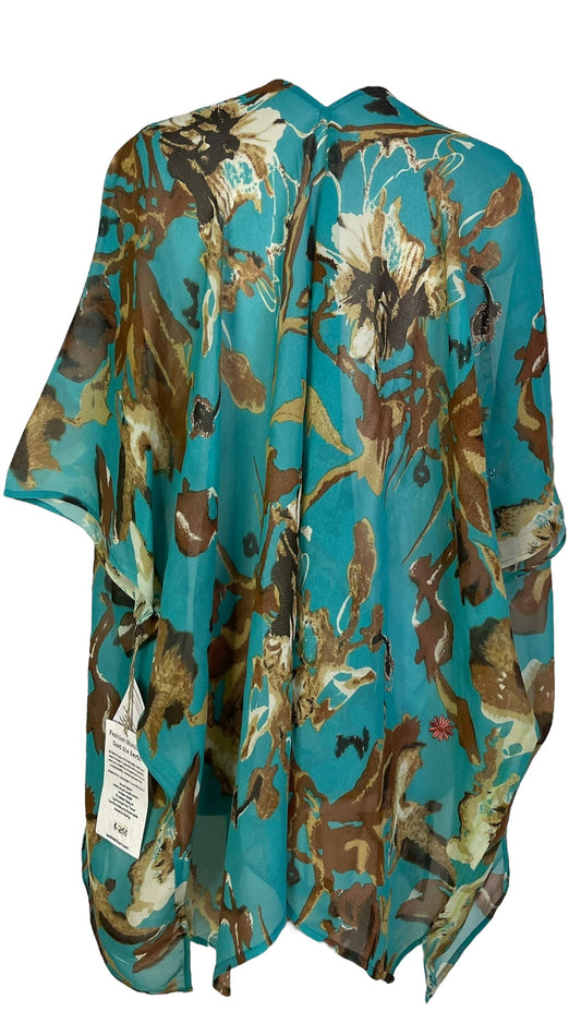 PRG7058 Sheer Avatar Pure Silk Cardigan - Velora