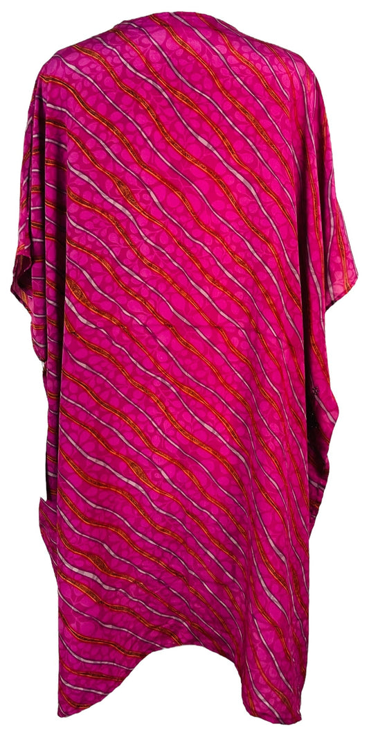 PRC7292 Avatar Pure Silk Midi Length Kaftan - Velora