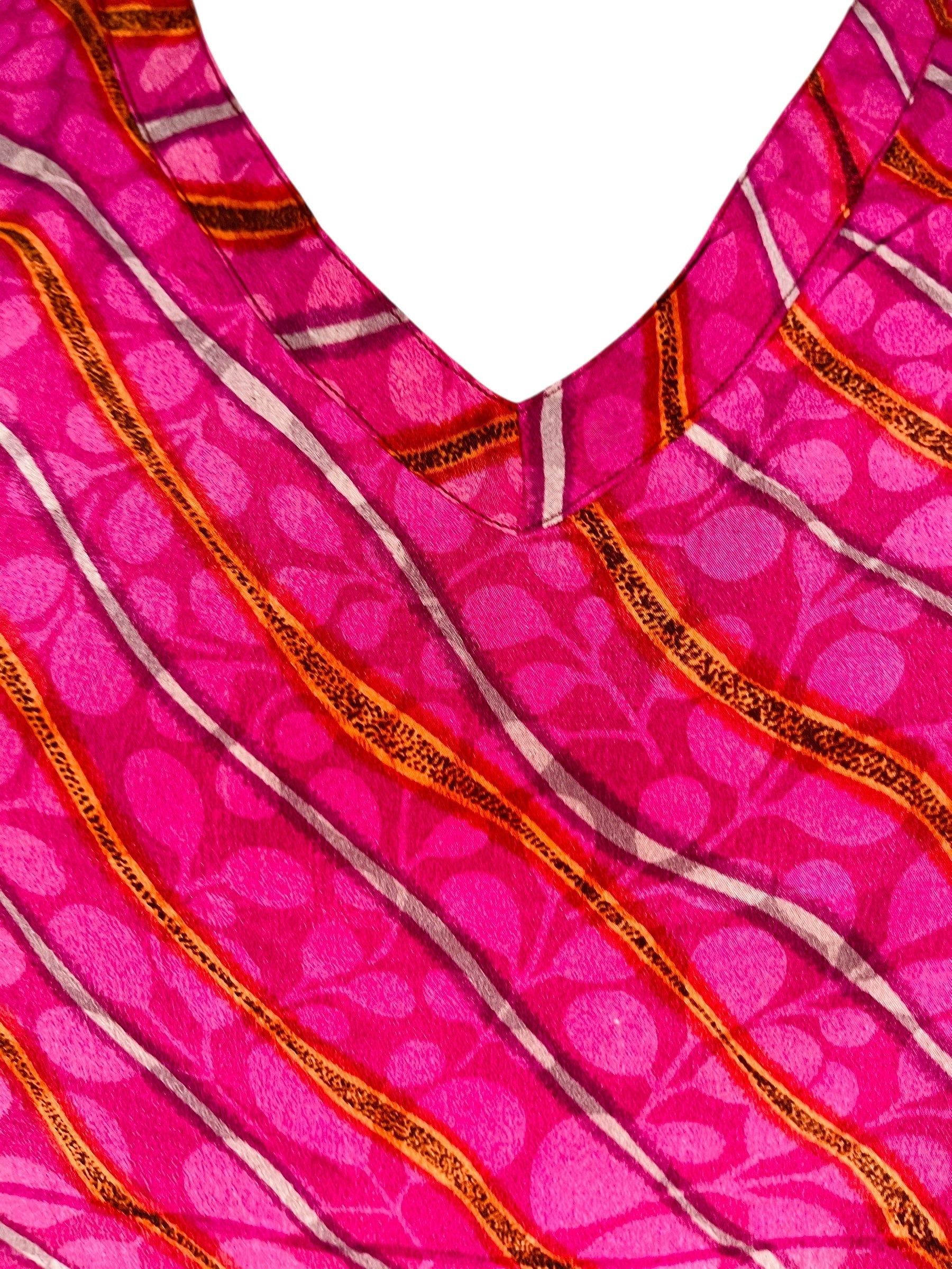 PRC7292 Avatar Pure Silk Midi Length Kaftan - Velora