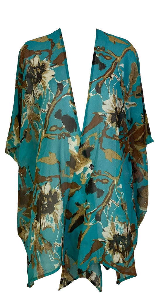 PRG7058 Sheer Avatar Pure Silk Cardigan - Velora