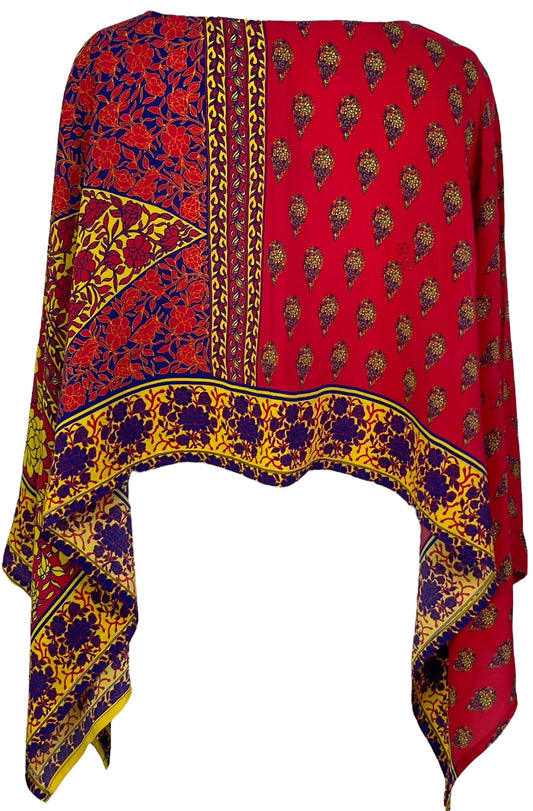 PRC6944 Avatar Pure Silk Capelet Poncho - Velora