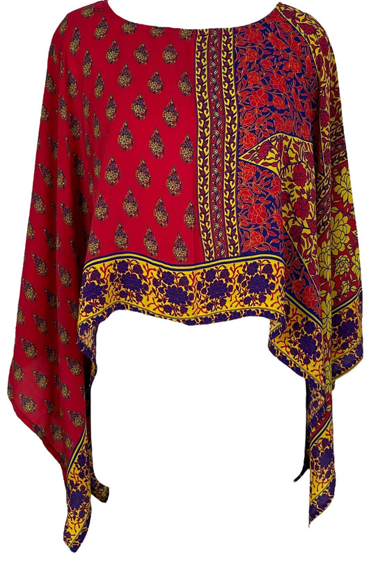 PRC6944 Avatar Pure Silk Capelet Poncho - Velora