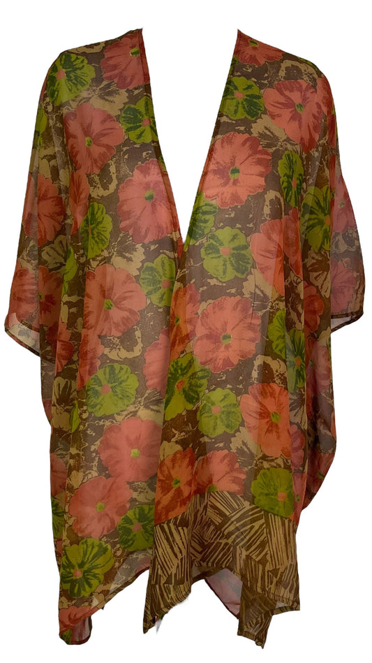 PRG7052 Sheer Avatar Pure Silk Cardigan - Velora