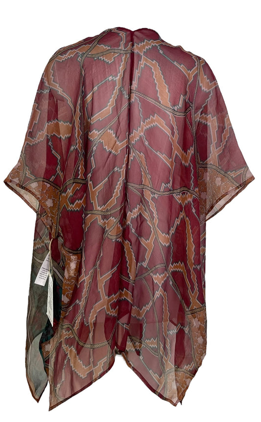PRG6856 Sheer Avatar Pure Silk Cardigan - Velora