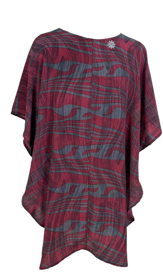 PRC7284 Avatar Pure Silk Waterfall Top - Velora