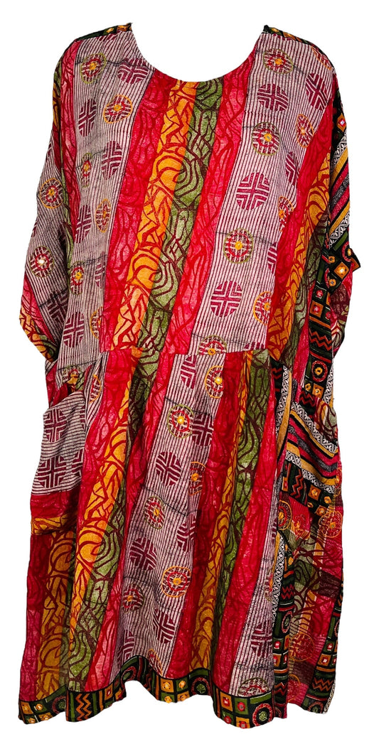 PRC7447 Avatar Pure Silk Boxy Babydoll Dress - Velora