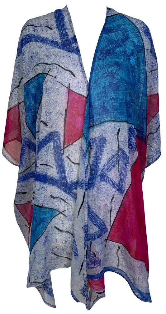 PRG7270 Sheer Avatar Pure Silk Cardigan - Velora