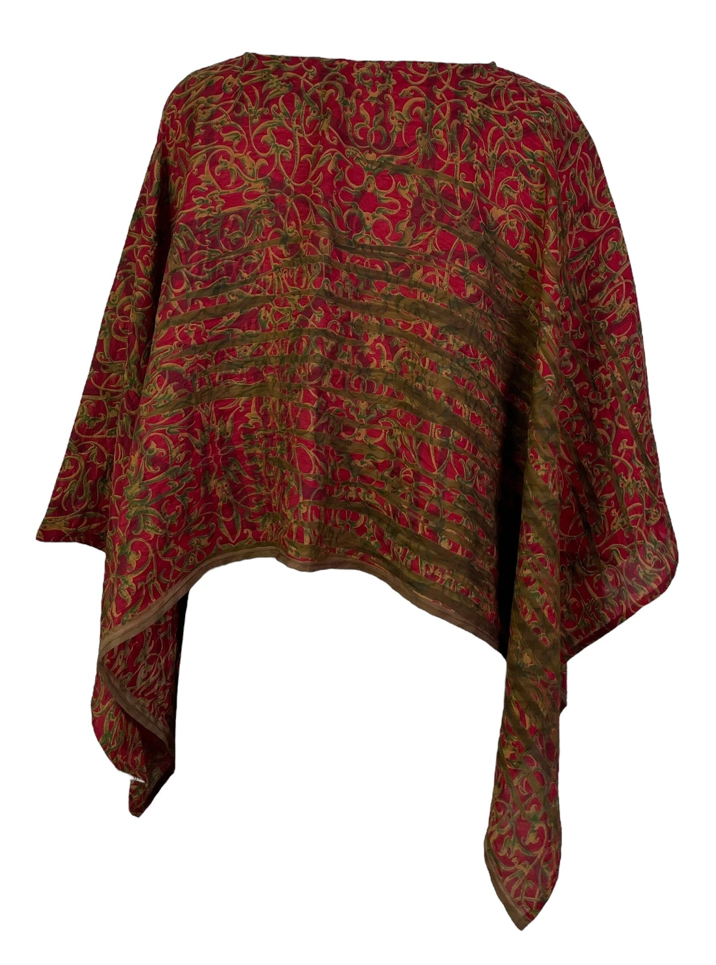 PRC7285 Avatar Pure Silk Capelet Poncho - Velora