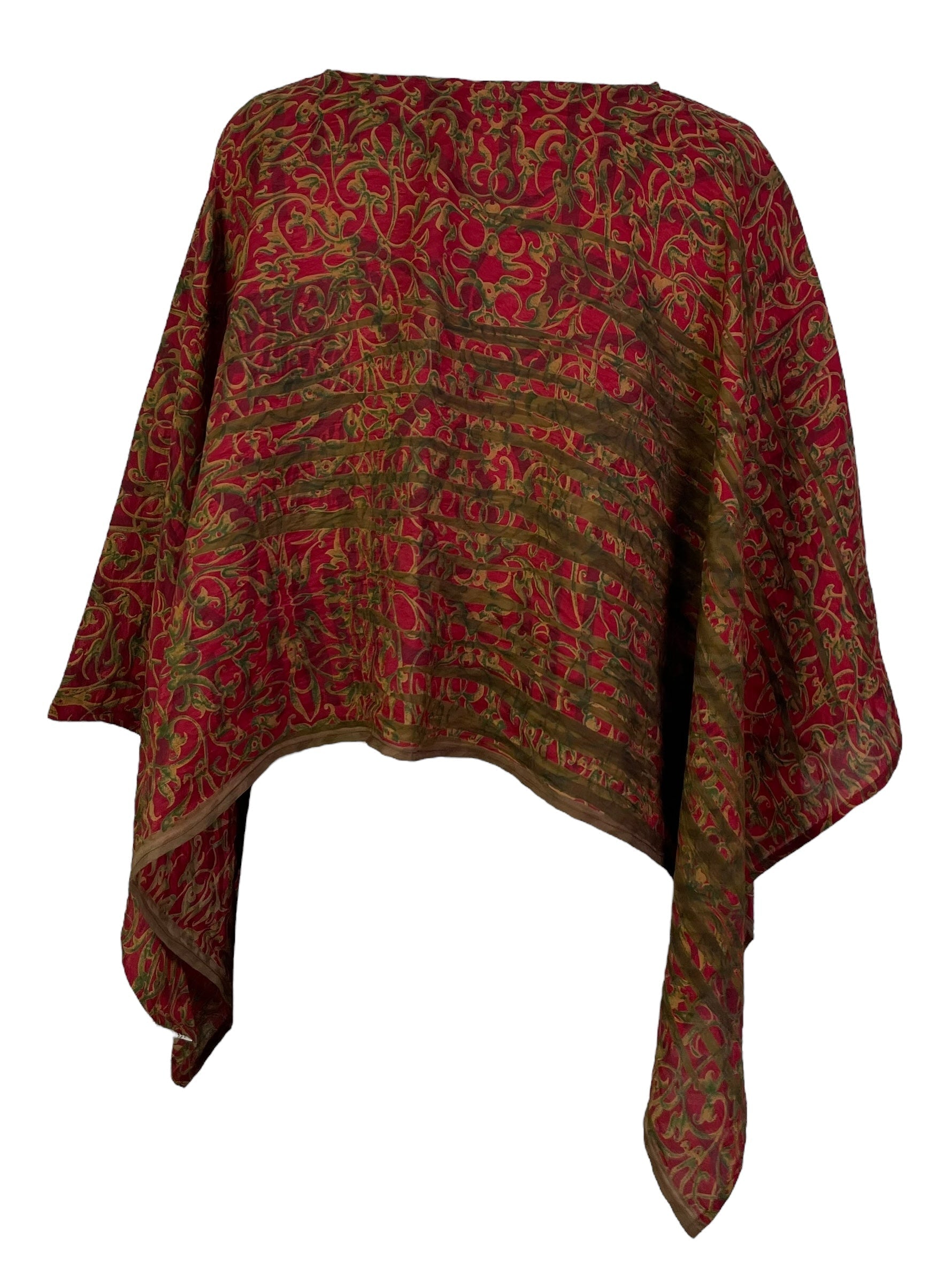 PRC7285 Avatar Pure Silk Capelet Poncho - Velora