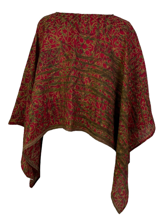 PRC7285 Avatar Pure Silk Capelet Poncho - Velora