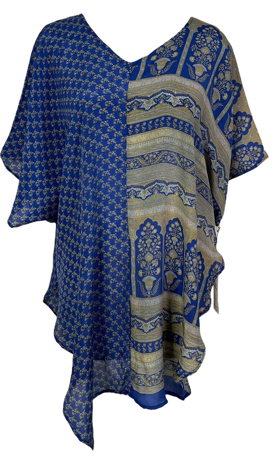 PRC7001 Avatar Pure Silk Waterfall Top - Velora