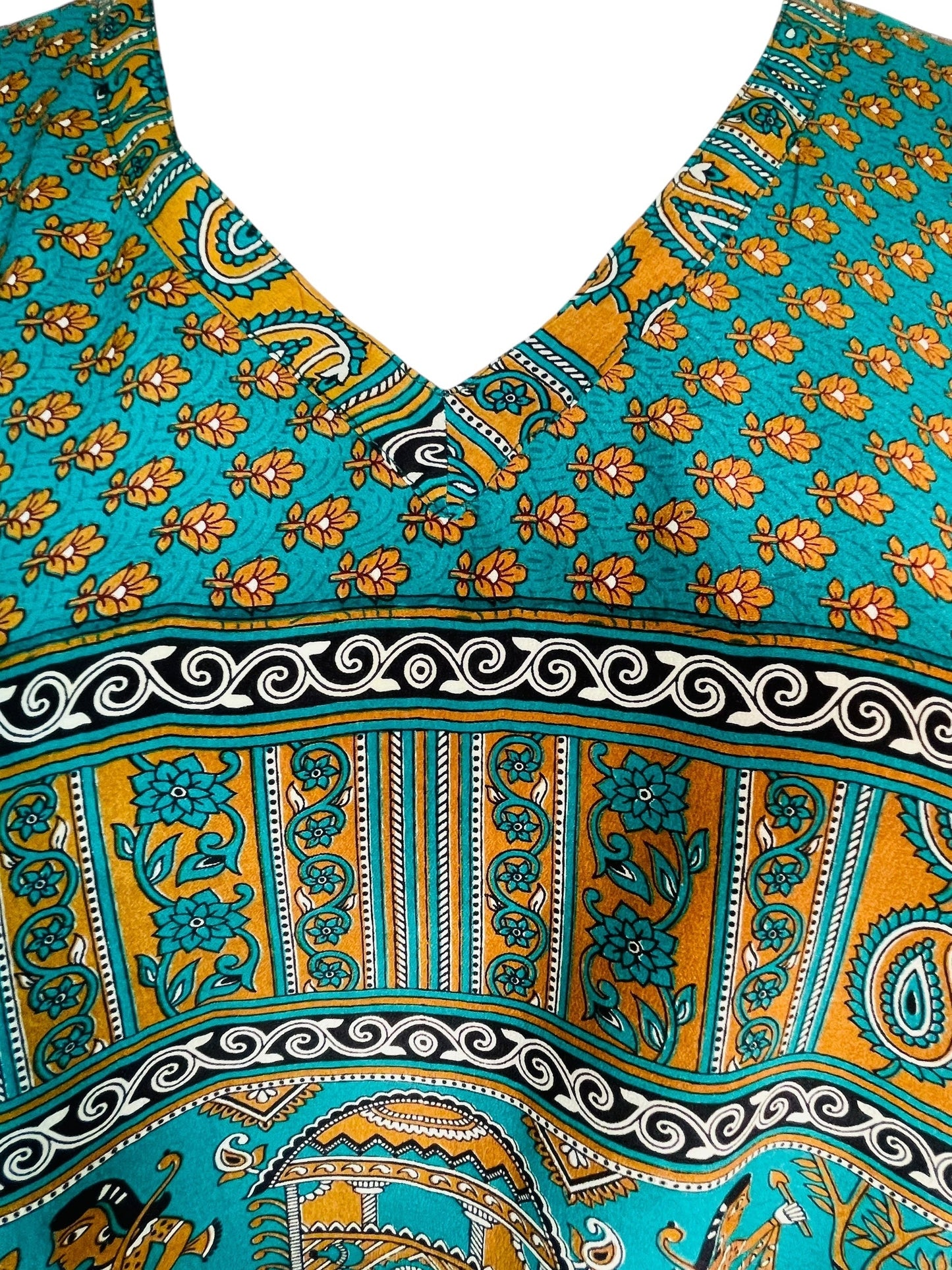 PRC7612 Avatar Pure Silk Long Tunic with Side Ties - Velora