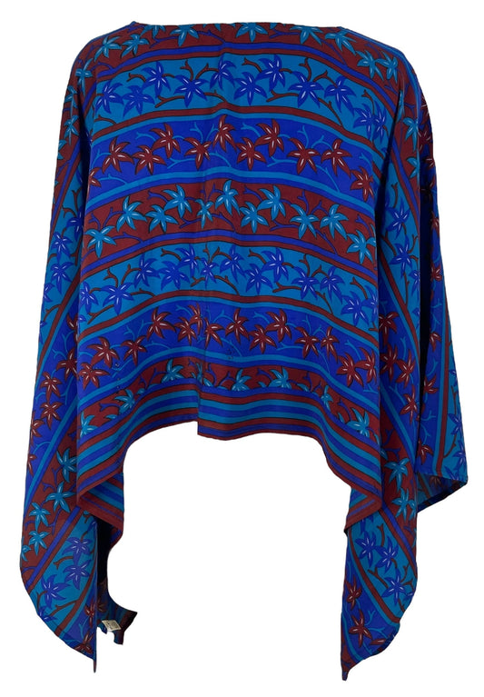 PRC6911 Avatar Pure Silk Capelet Poncho - Velora