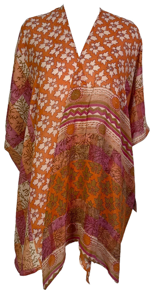 PRG7088 Sheer Avatar Pure Silk Cardigan - Velora