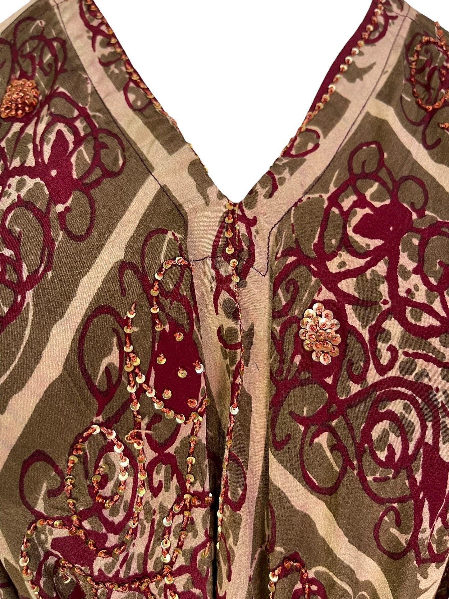 PRC7229 Avatar Pure Silk Maxi Dress with Belt - Velora