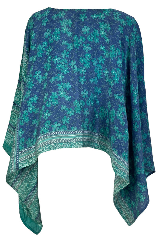 PRC7310 Avatar Pure Silk Capelet Poncho - Velora