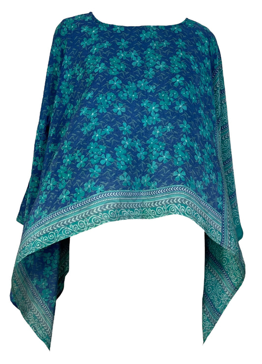PRC7310 Avatar Pure Silk Capelet Poncho - Velora