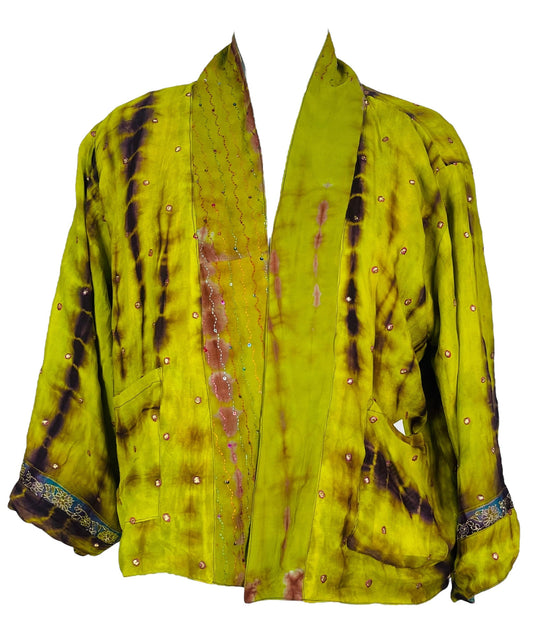 PRC7377 Avatar Reversible Pure Silk Jiva Jacket - Velora