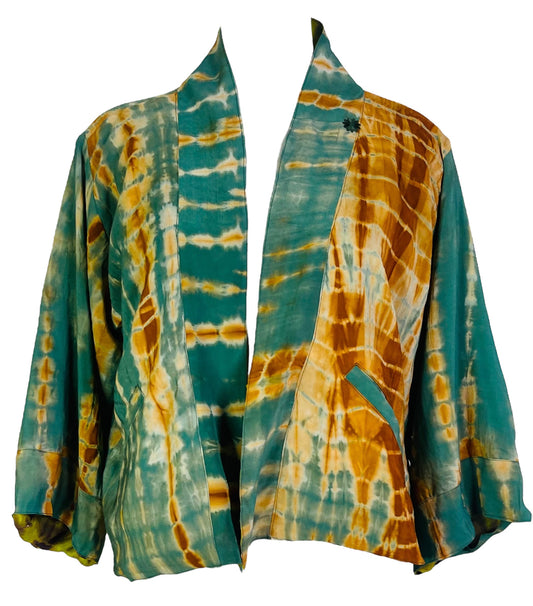 PRC7377 Avatar Reversible Pure Silk Jiva Jacket - Velora