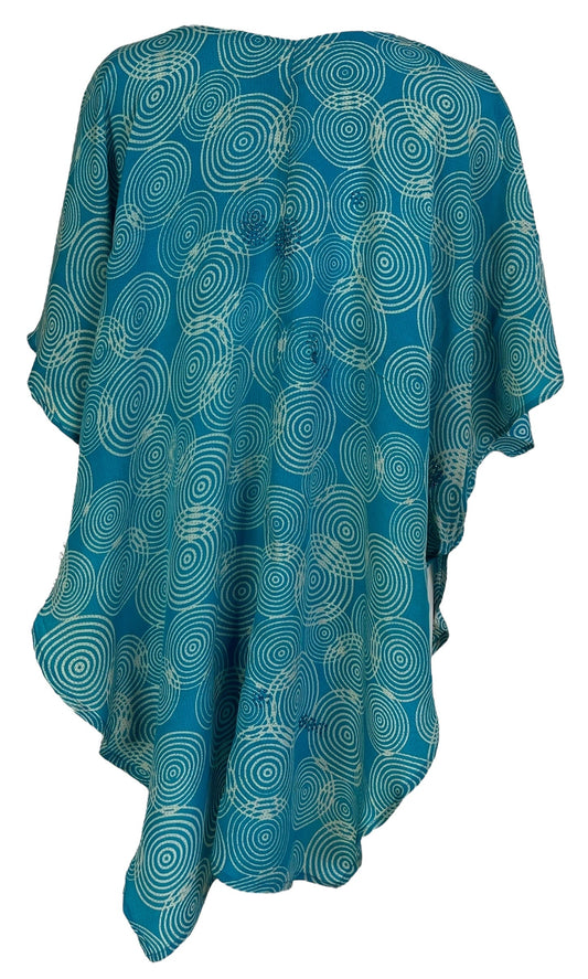 PRC6998 Avatar Pure Silk Waterfall Top - Velora