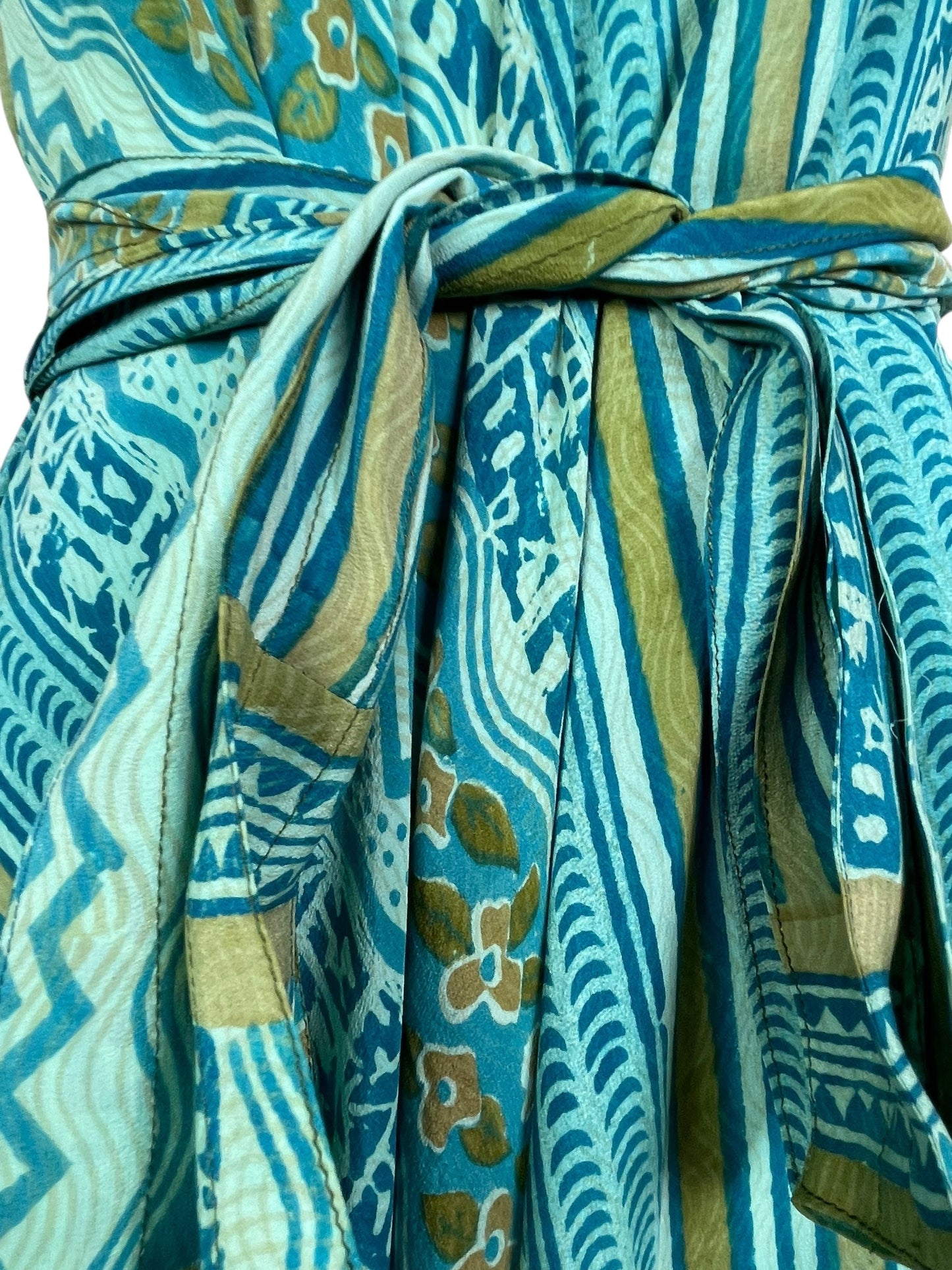 PRC7754 Avatar Pure Silk Maxi Dress with Belt - Velora