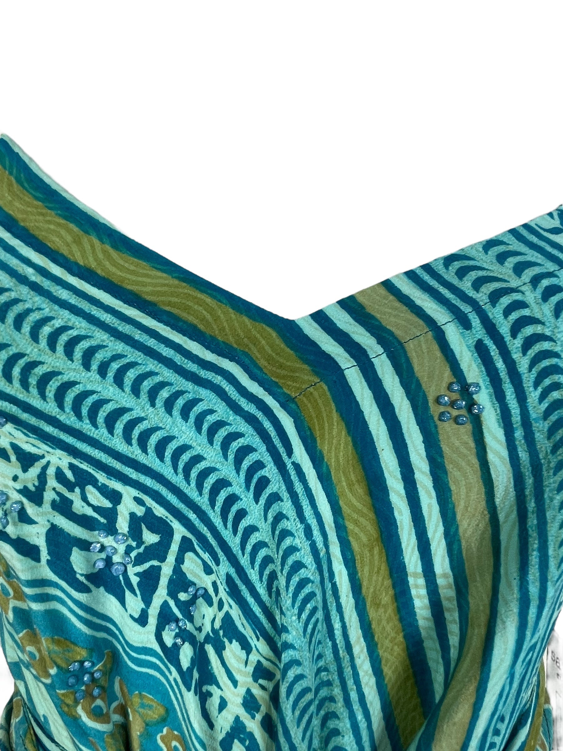 PRC7754 Avatar Pure Silk Maxi Dress with Belt - Velora