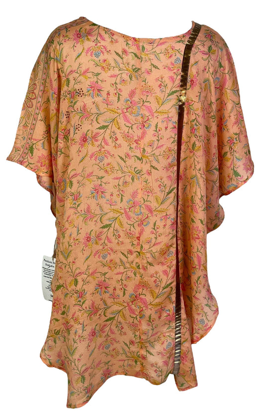 PCH6997 Very Sheer Avatar Pure Silk Waterfall Top - Velora