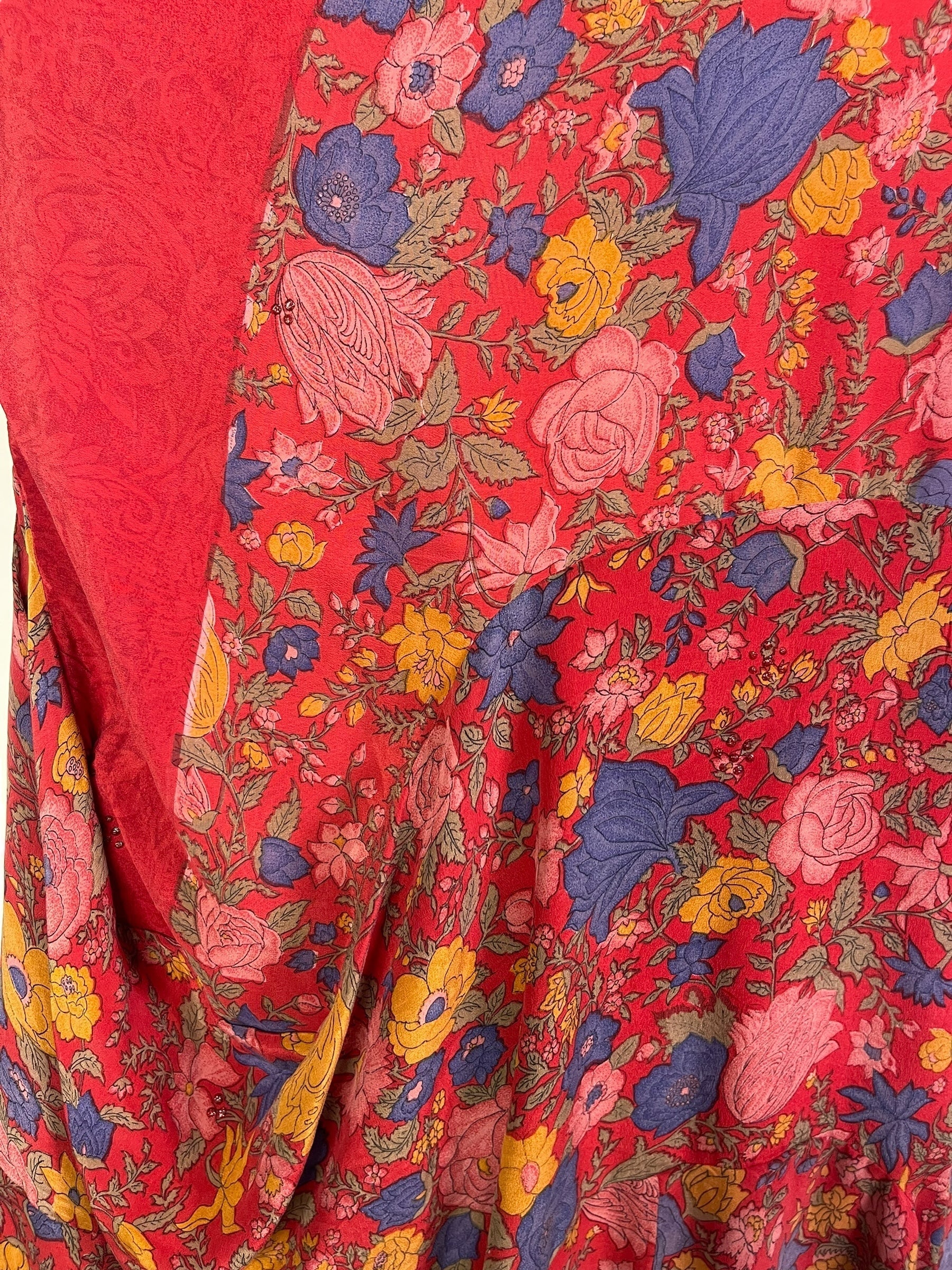 PRC7164 Avatar Pure Silk Sculptural Long Tunic Dress - Velora