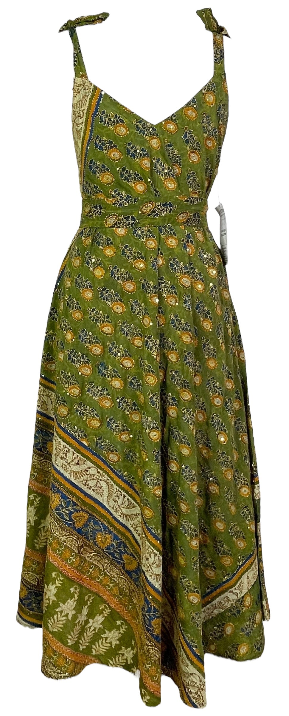 PRC7759 Avatar Pure Silk Maxi Dress with Belt - Velora